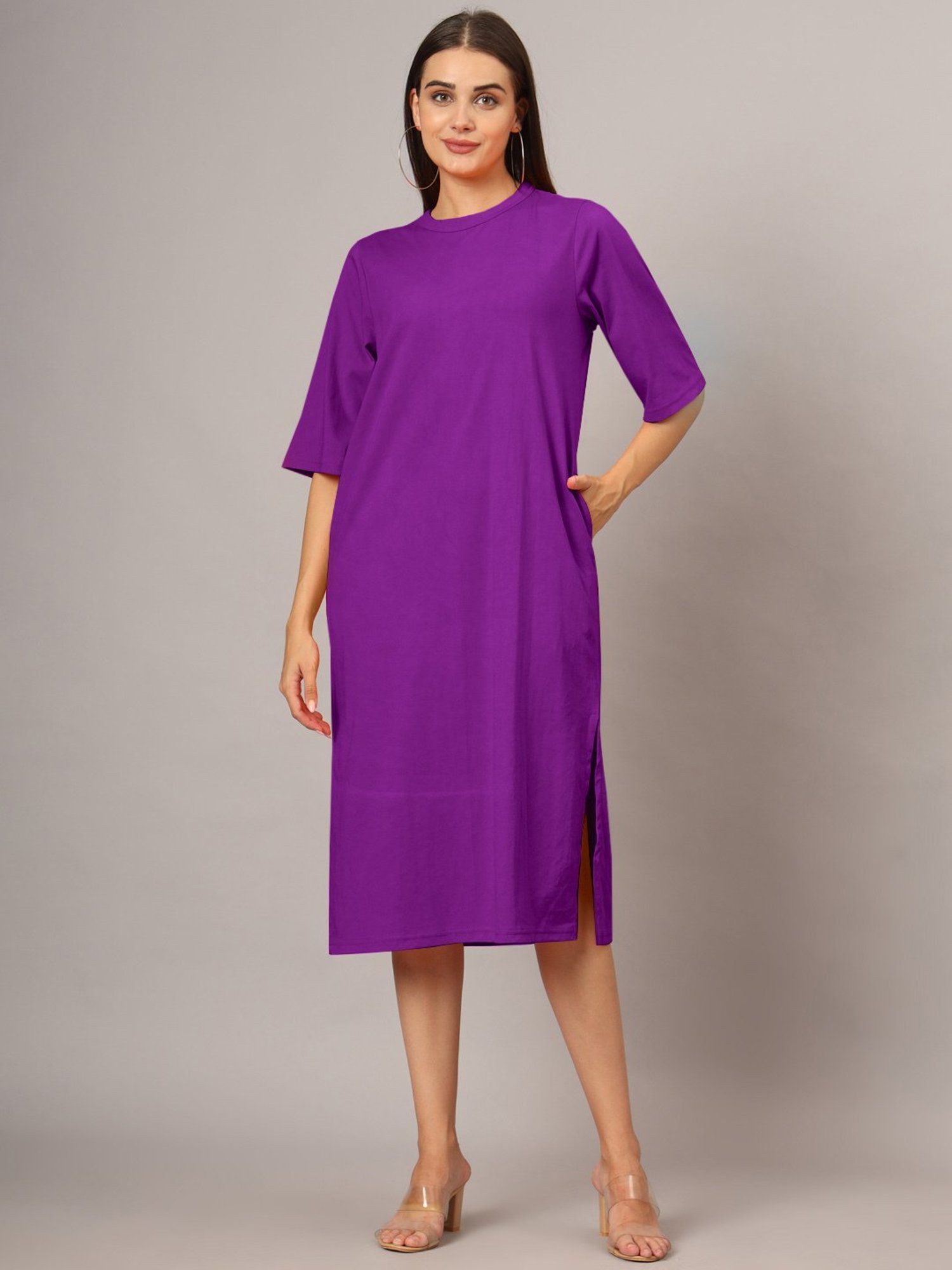 BRINNS Purple Midi Dress