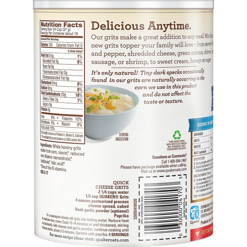 Quaker Original Quick 5 Minute Grits - 24oz