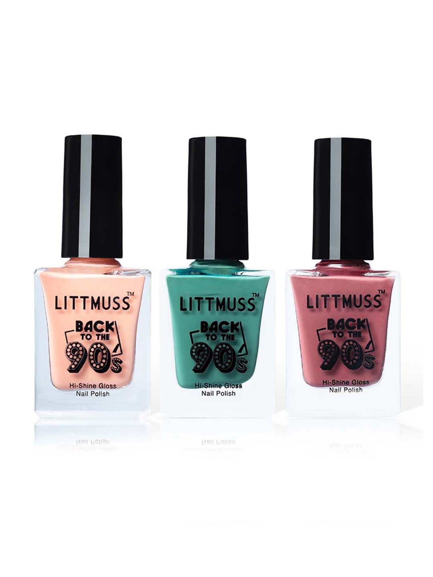 Littmuss High School Talks Back To The 90s Hi Shine Gloss Nail Polish Combo - 28.5 ml