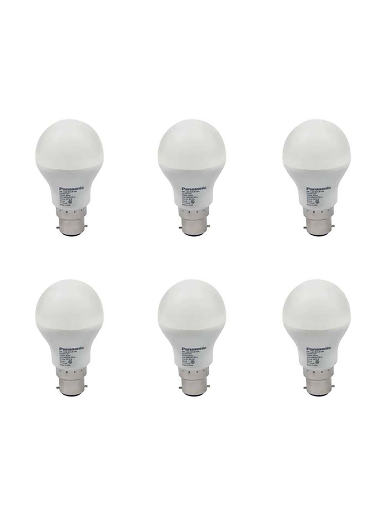 Panasonic B22 9Watt LED Bulb - Pack of 6 (Cool Day Light)