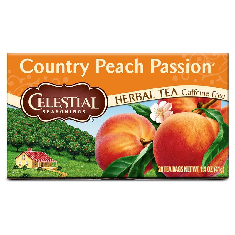 Celestial Seasonings Country Peach Passion Caffeine-Free Herbal Tea - 20ct