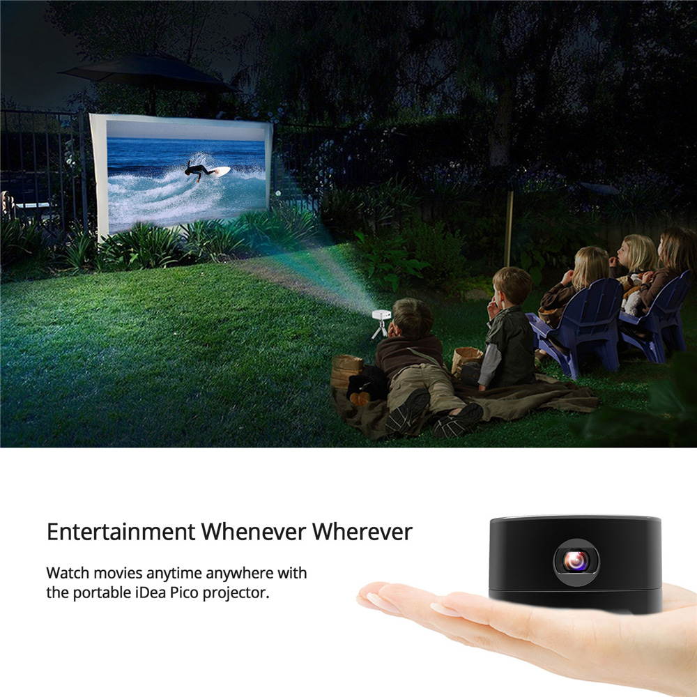 Atomicx P100B PICO Portable Mini Projector Android 7.1 Wireless WiFi Smart Projector