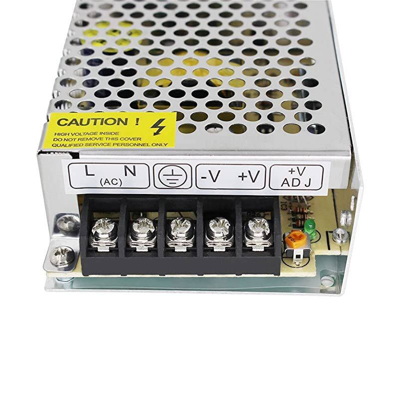 110V/220V AC to DC 24V 2A 48W Switch Power Supply Driver,Power Transformer for CCTV Camera/Security System/LED Strip Light/Radio/Computer Project(24V 2A)