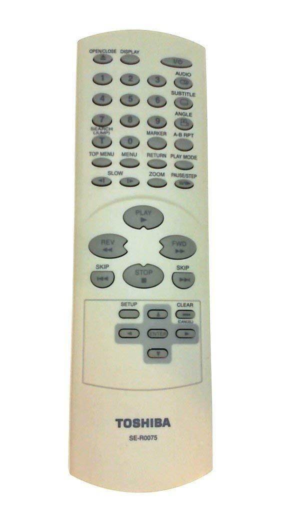 New Toshiba DVD Remote Control SE-R0075 SE-R0167 Supplied with models: SD-1810 SD-320V SD-K750 SD-K750SU SD-K750SU2