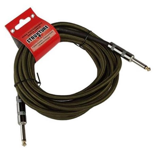 Strukture 18.6 Foot Instrument Cable, Woven - Military Green