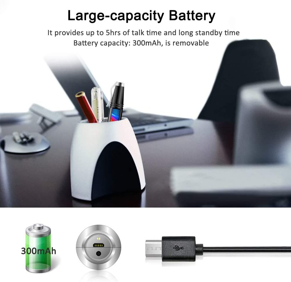 Pen Mini Cell Phone Bluetooth Dialer 0.96" Tiny Screen Mobile Phone Support GSM Dual SIM Max 32G TF Card with Camera Flashlight FM Radio Music Player Rechargeable (Black)