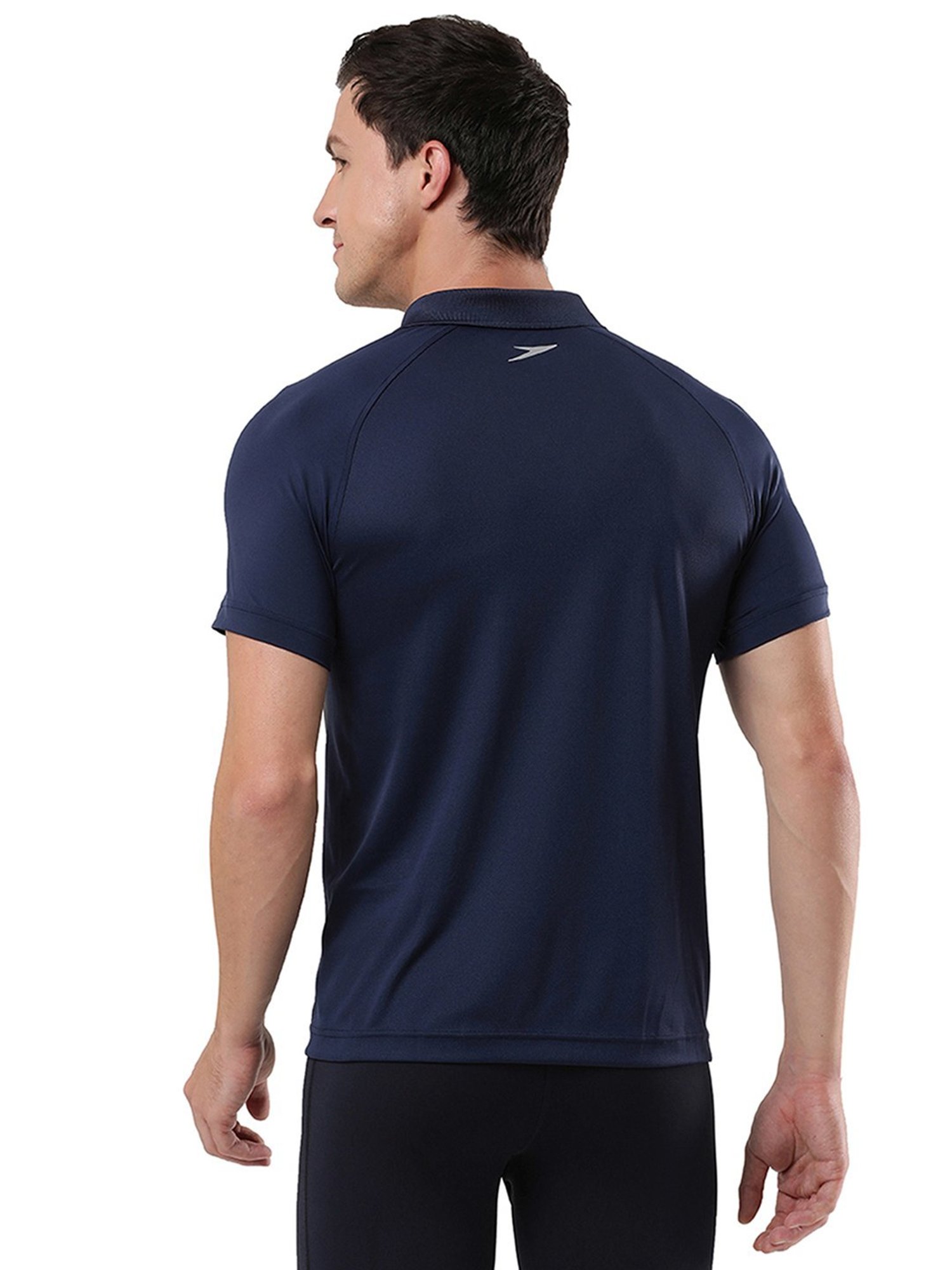 Speedo Navy Regular Fit Sports Polo