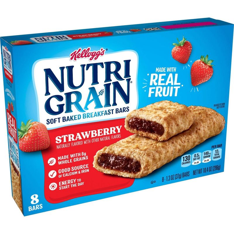 Kellogg's Nutri-Grain Strawberry Soft Baked Cereal Bars - 8ct