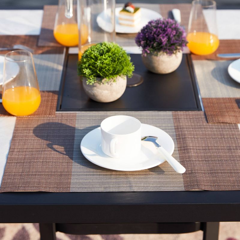 Circi 5pc Outdoor Dining Set - Black and Charcoal - CosmoLiving by Cosmoplitan