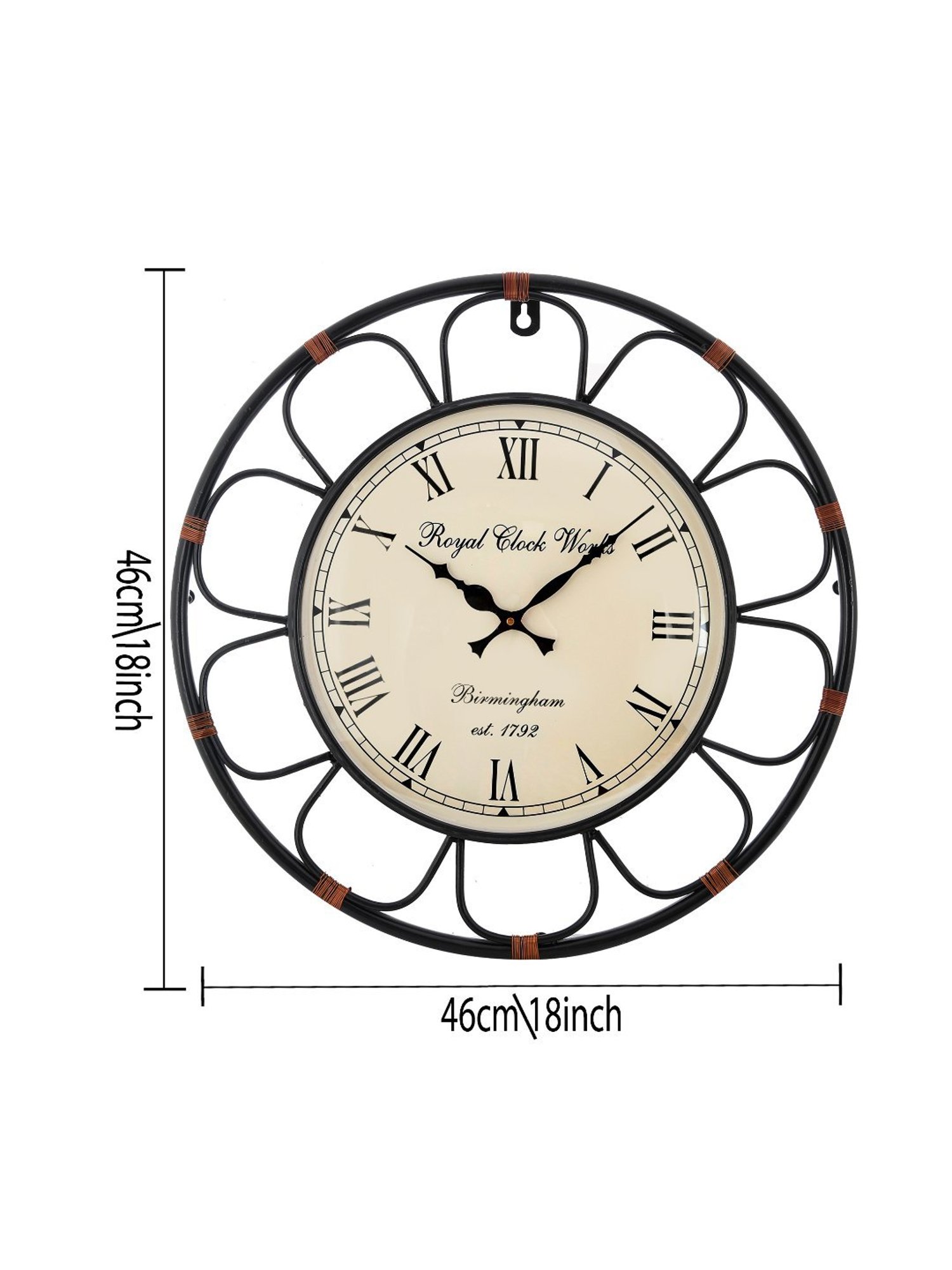 SEIKO classic black plastic wall clock with sweep movement