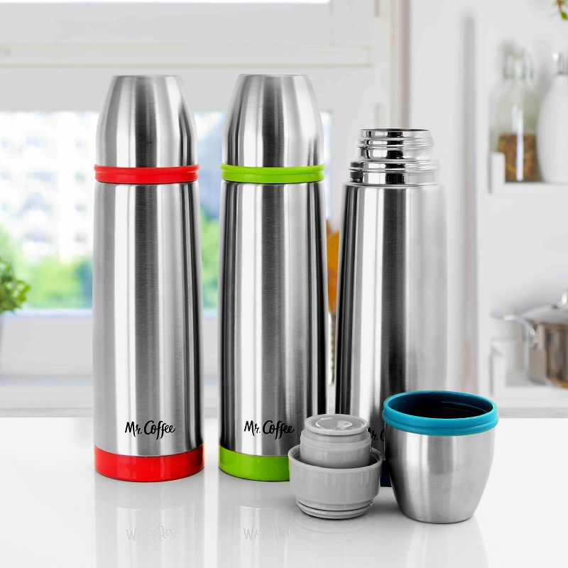 Mr. Coffee Altona 3 Piece 27 Ounce Stainless Steel Thermal Travel Bottle Set