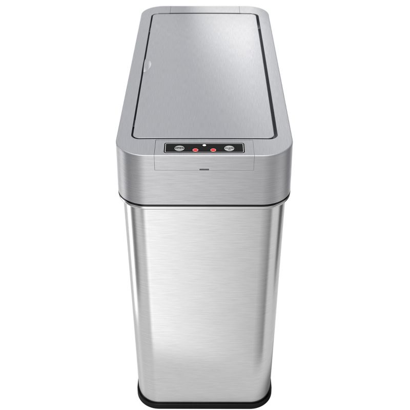 Rubbermaid 8 Quart Traditional Square Top Bedroom, Bathroom, and Office Wastebasket Trash Can, White (2 Pack)