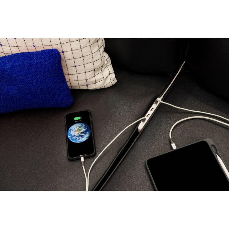 Philips 4-Port Slim Desktop 4USB Charger, 5' Cord - White