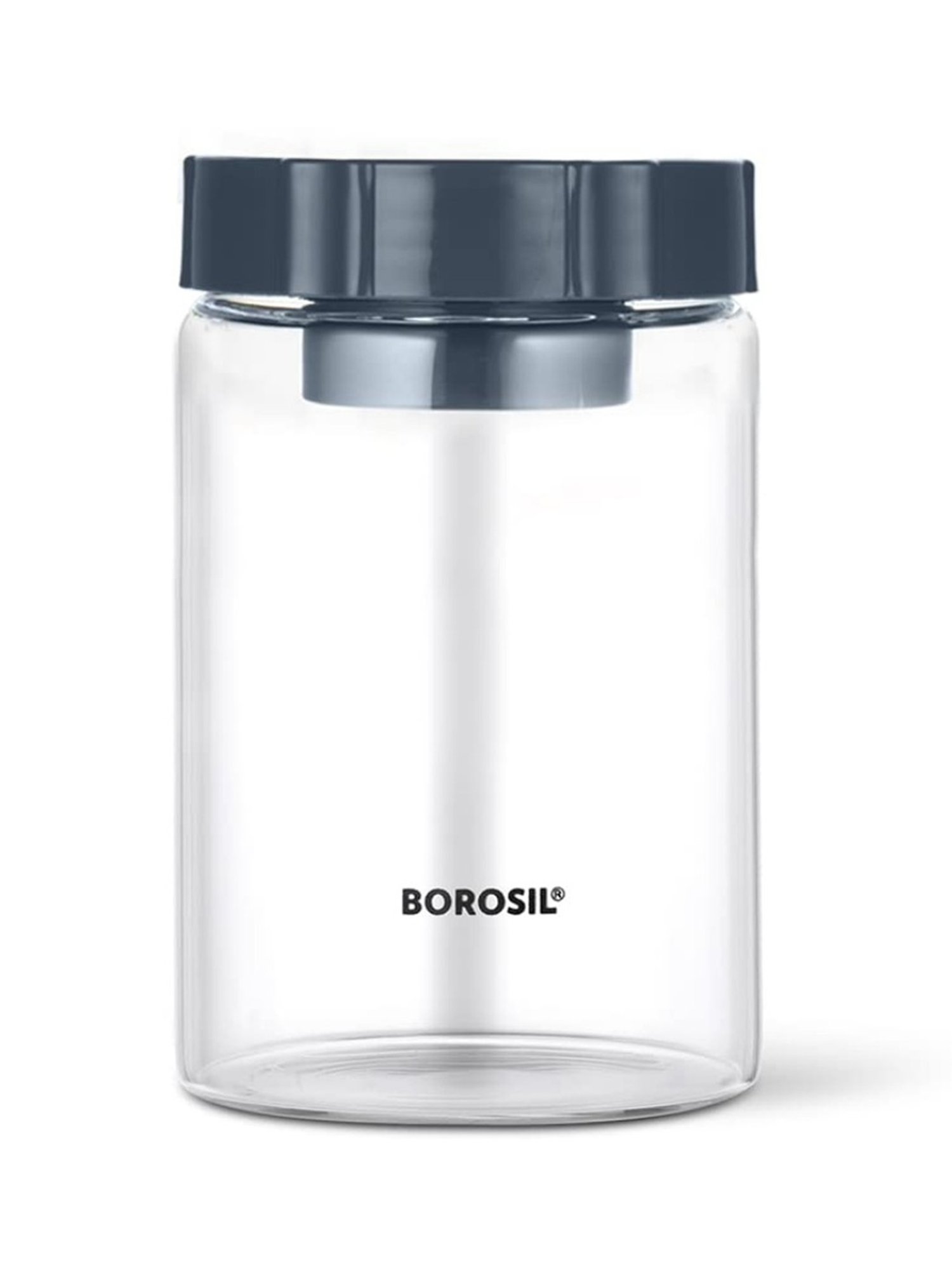 Borosil Transparent Glass Jar & Container (600ml)