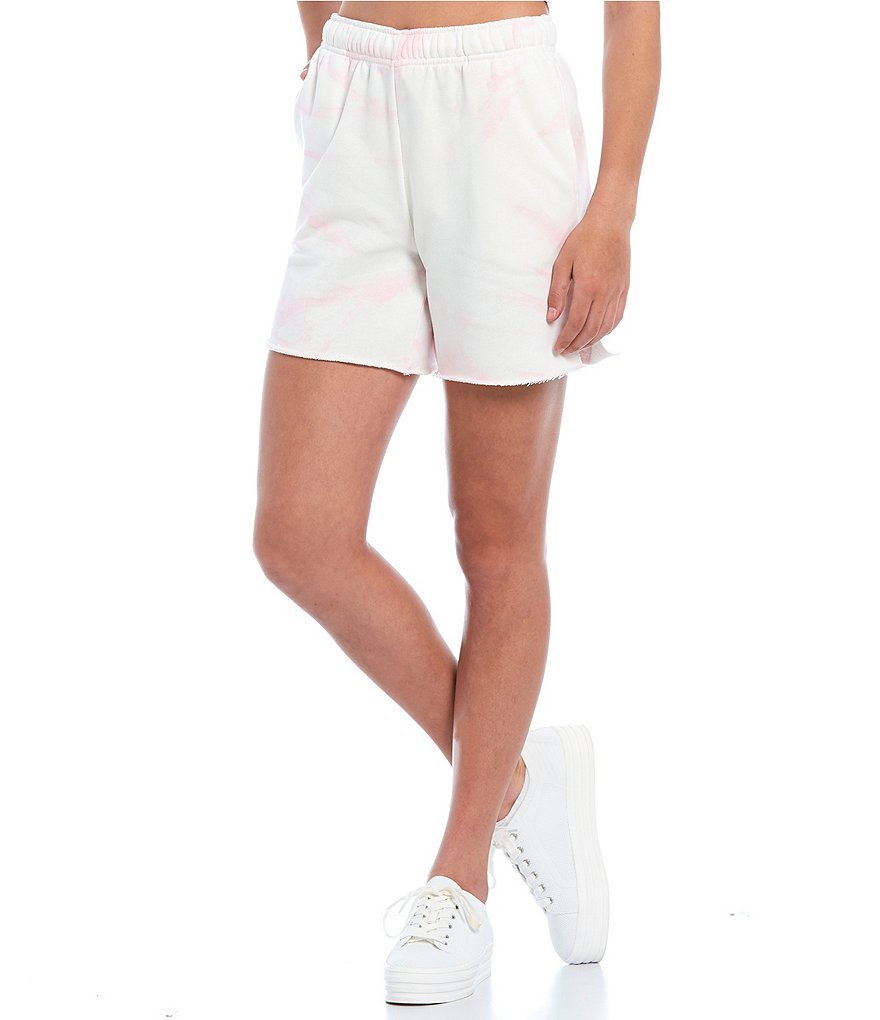 NIA Mid Length High Rise Tie Dye Coordinating Shorts