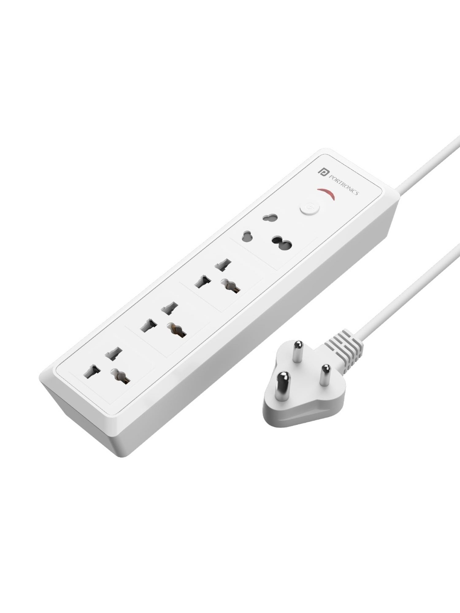 Portronics 16 Amp Power Plate 17 Extension Board (White)