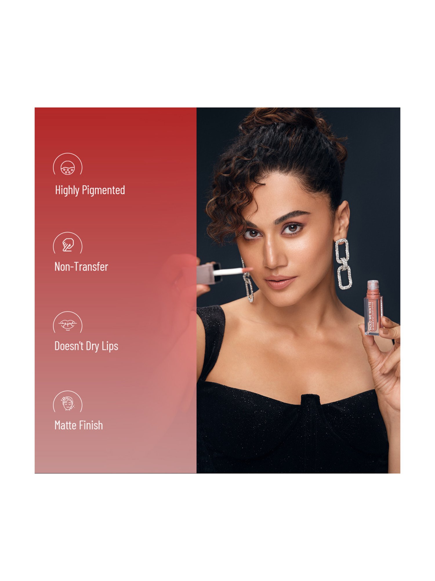 SWISS BEAUTY Hold Me Matte Liquid Lipstick Hersheys - 4.5 ml