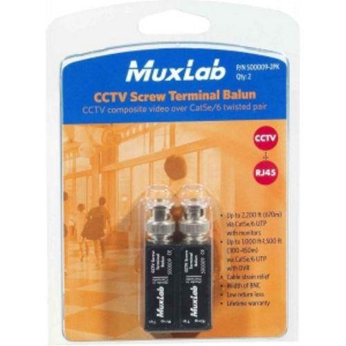 500009-2PK MUXLAB INC CCTV SCREW TERMINAL BALUN 2PK