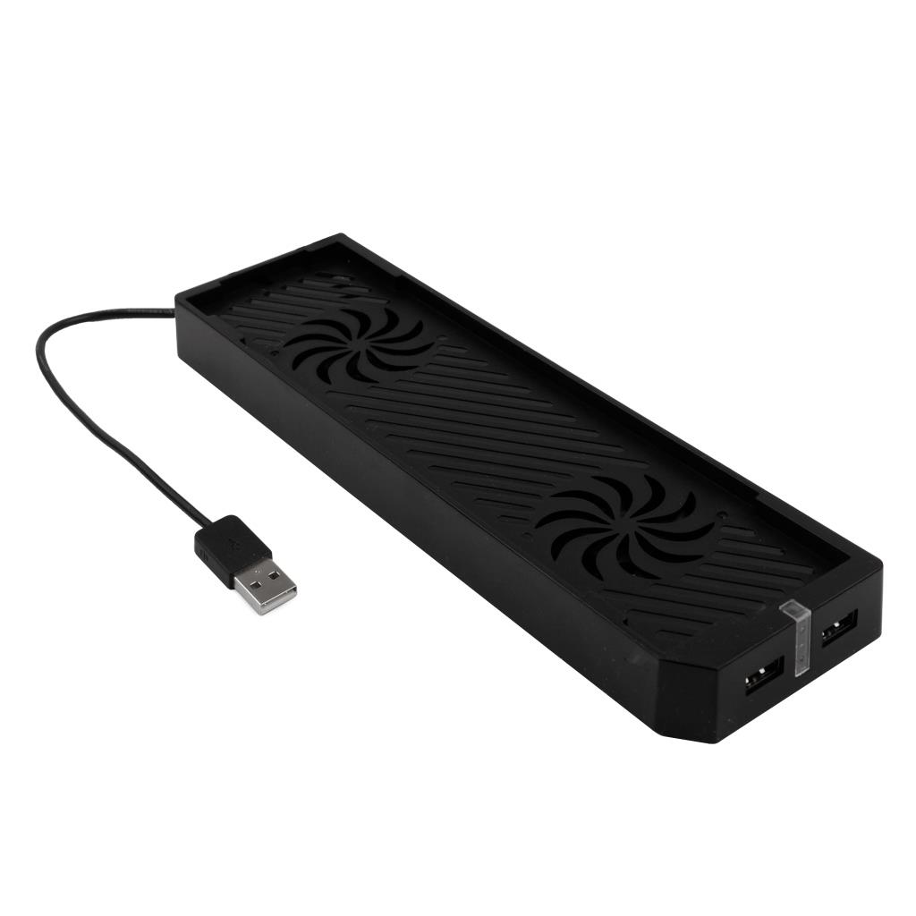 REYTID Dual Cooling Fan/Stand Compatible with Xbox One X including Twin USB Hub Slim Combo