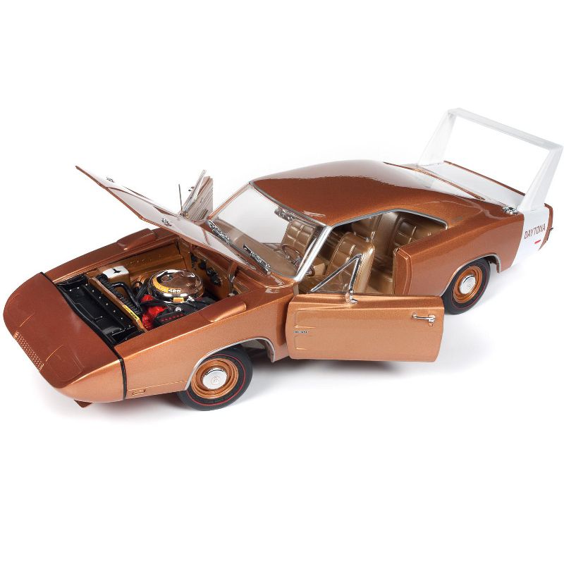 1969 Dodge Charger Daytona Met. Bronze "MCACN" 10th Anniversary Ltd Ed to 1,002 pcs 1/18 Diecast Model Car by Autoworld