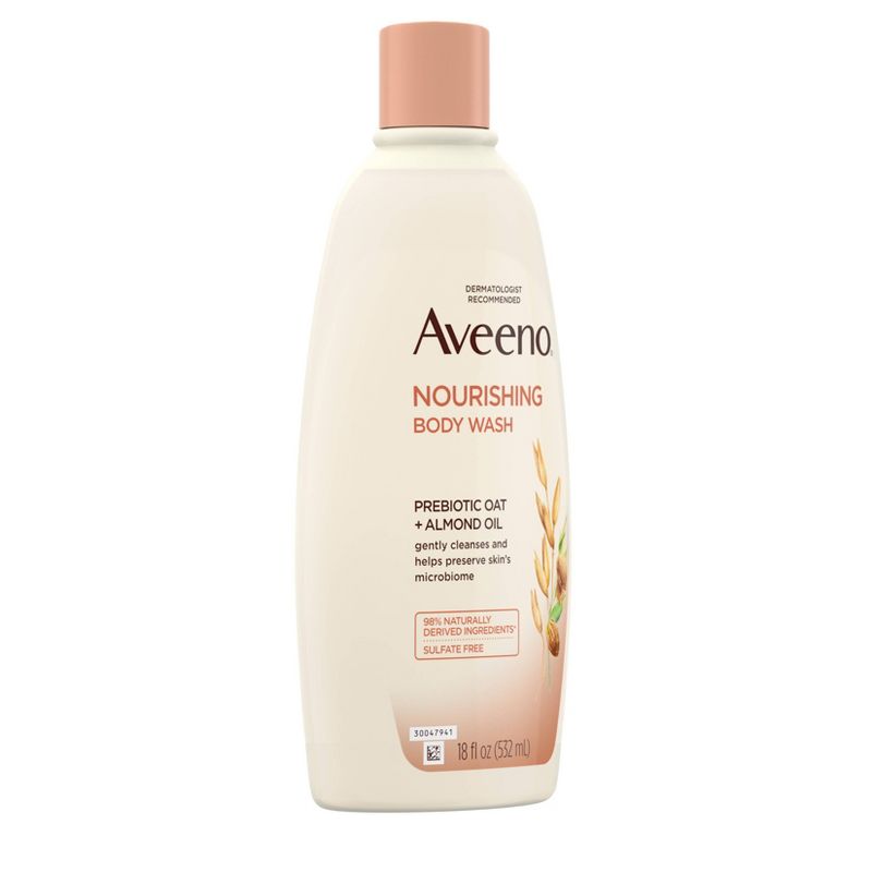 Aveeno Nourishing Body Wash Pre-Biotic Oat + Almond Oil - 18 fl oz