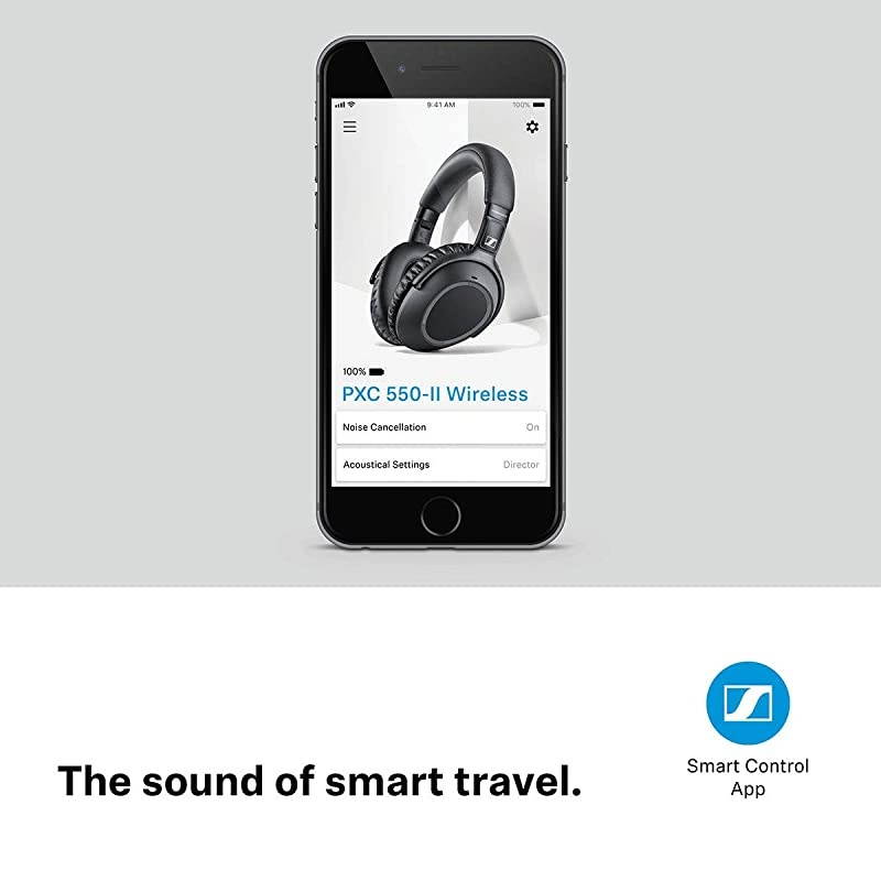 PXC 550-II Wireless NoiseGard Adaptive Noise Cancelling, Bluetooth Headphone with Touch Sensitive Control and 30-Hour Battery Life