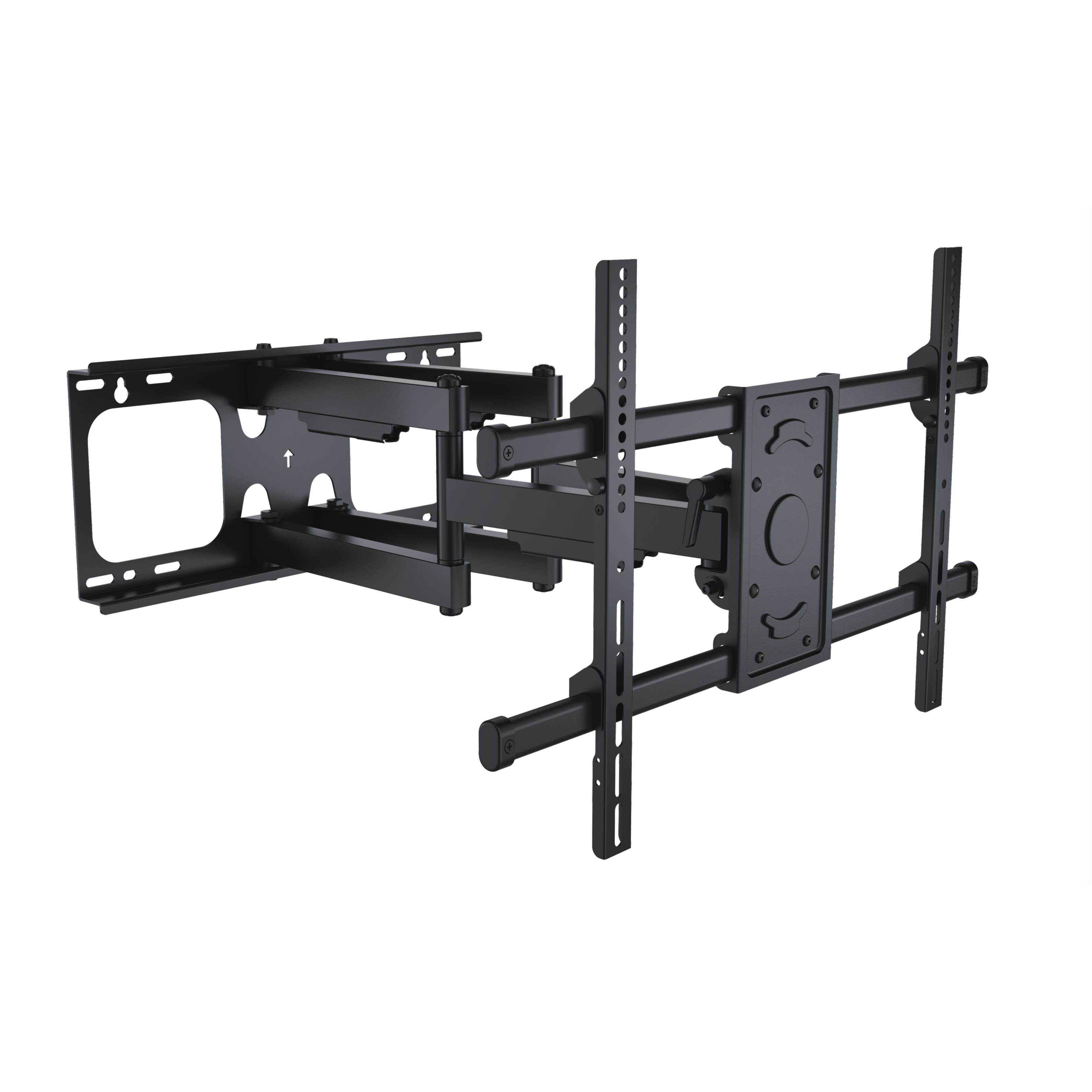 25" Black Full Motion Wall Mount for 37" to 70" Flat Panel TV