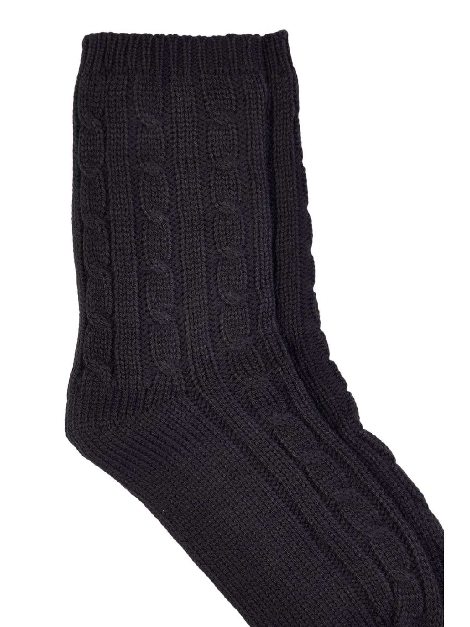 Forever Glam by Pantaloons Grey Acrylic Solid Socks