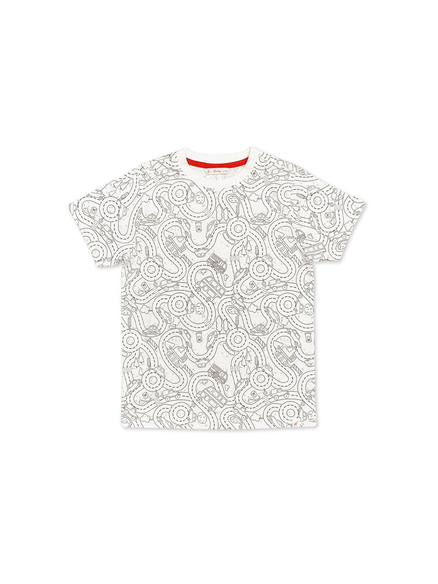 H by Hamleys Kids White Printed T-Shirt