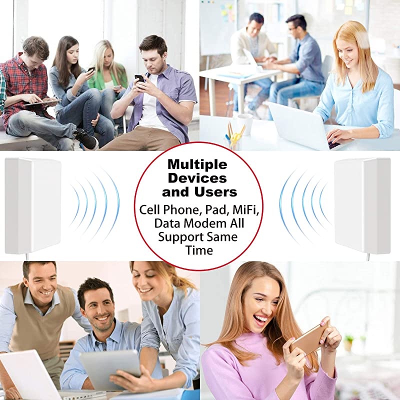 LTE ATT TMobile 65dB 700MHz Cell Phone Signal Booster for Home and Office Band 1217 FDD LTE Mobile Phone Signal Amplifier Including 45 Feet RG58 Cable Repeater Full Kit