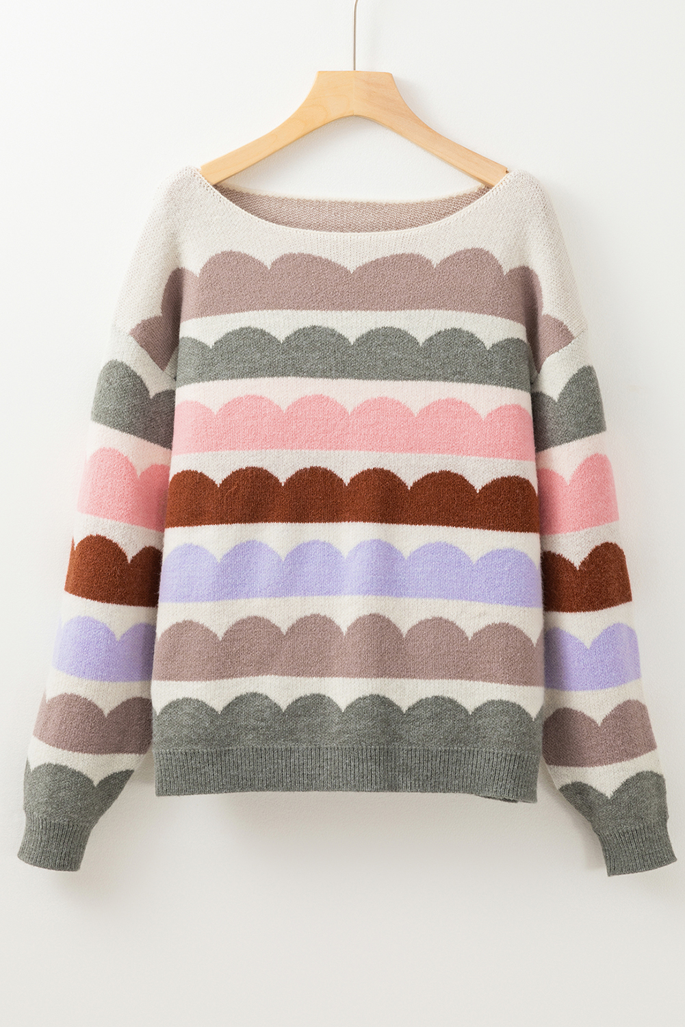 Pink Merry & Bright Pop Up Letter Waffle Knit Sweater