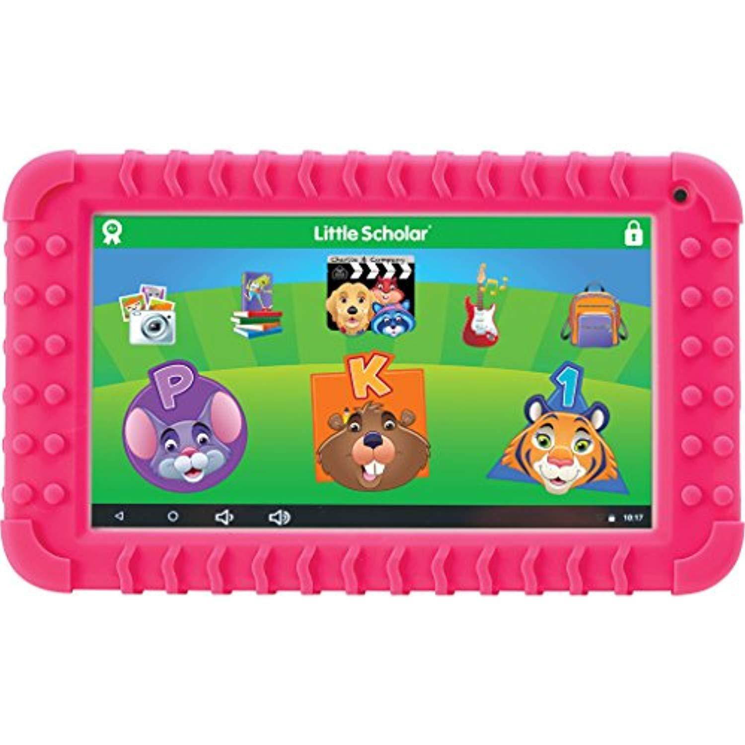 School Zone Little Scholar Mini 7" Tablet with Pink Bumper - Pink - 16 GB - Wireless LAN