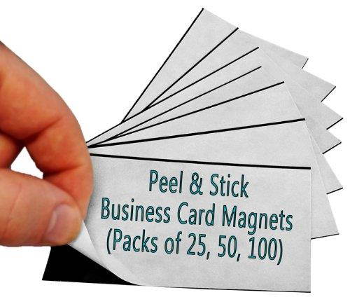 Marketing Holders Peel & Stick Business Card Magnets Pack 25