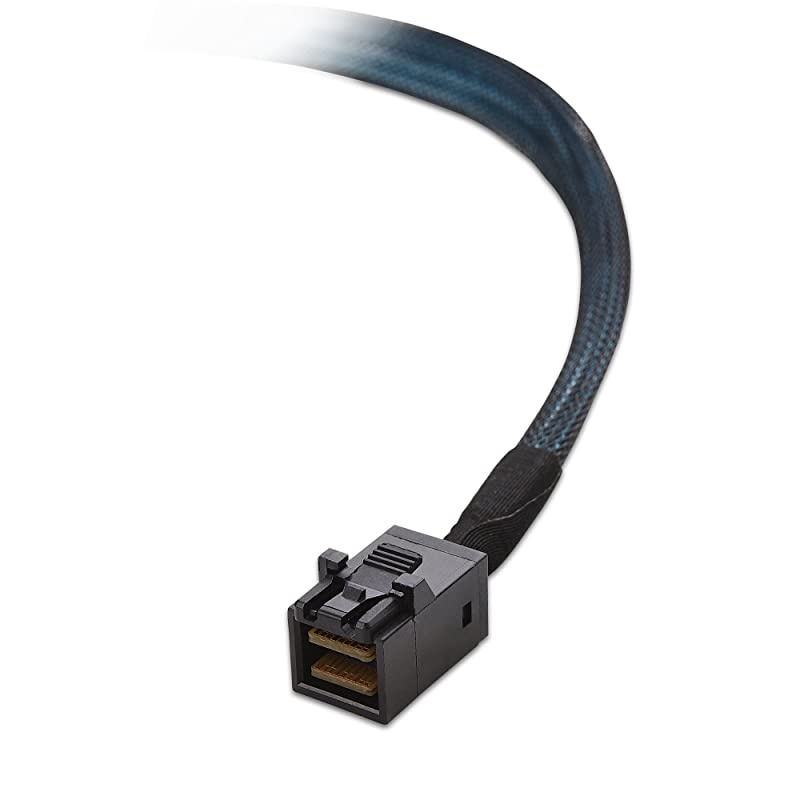 Internal Mini SAS HD to SATA SFF8643 to SATA Forward Breakout 33 Feet 1m