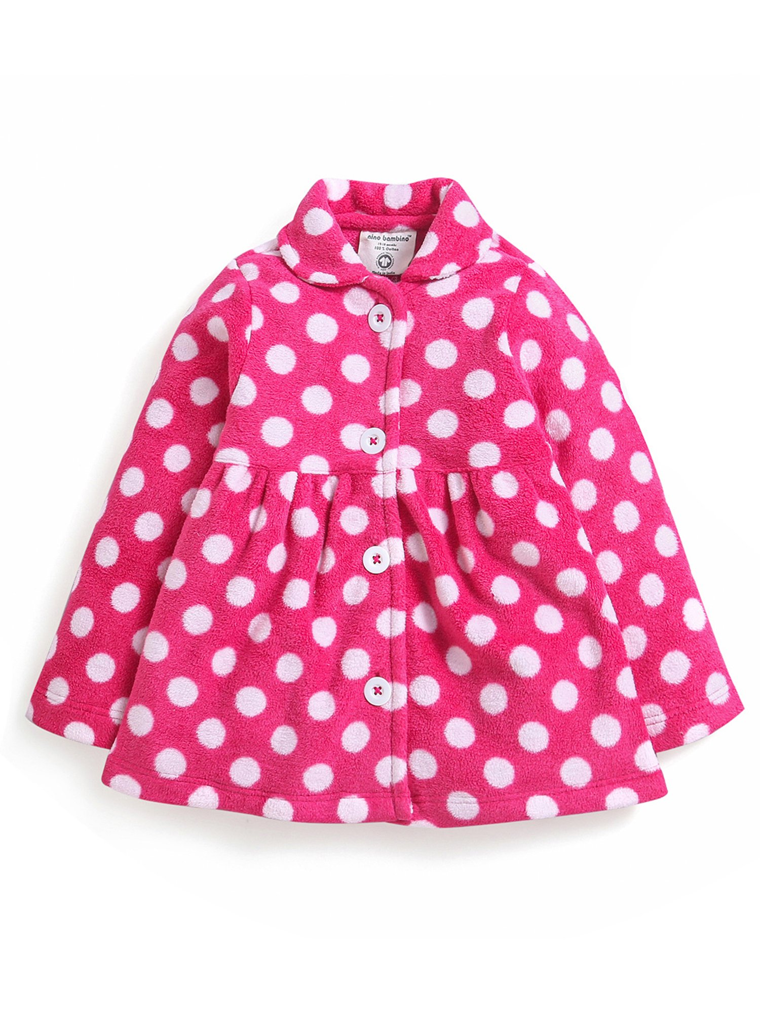 Nino Bambino Kids Red & Pink Printed Full Sleeves Jacket