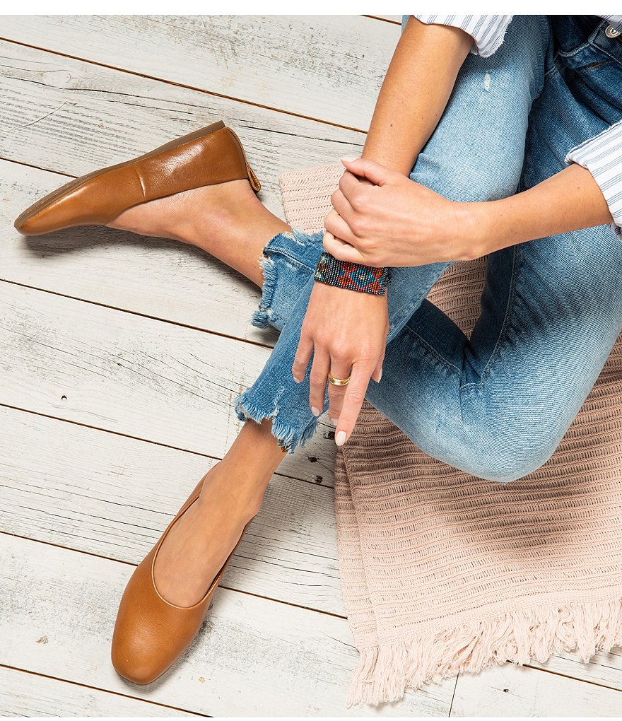 Born Beca Leather Slip-On Flats