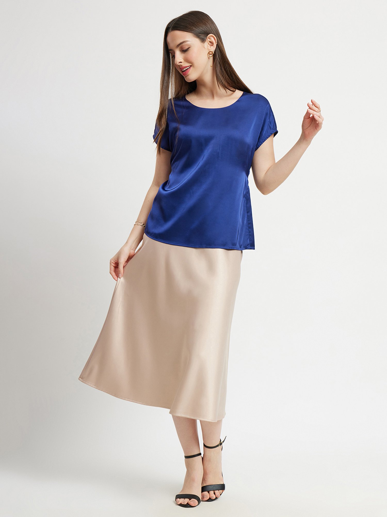 Fablestreet Blue Relaxed Fit Top