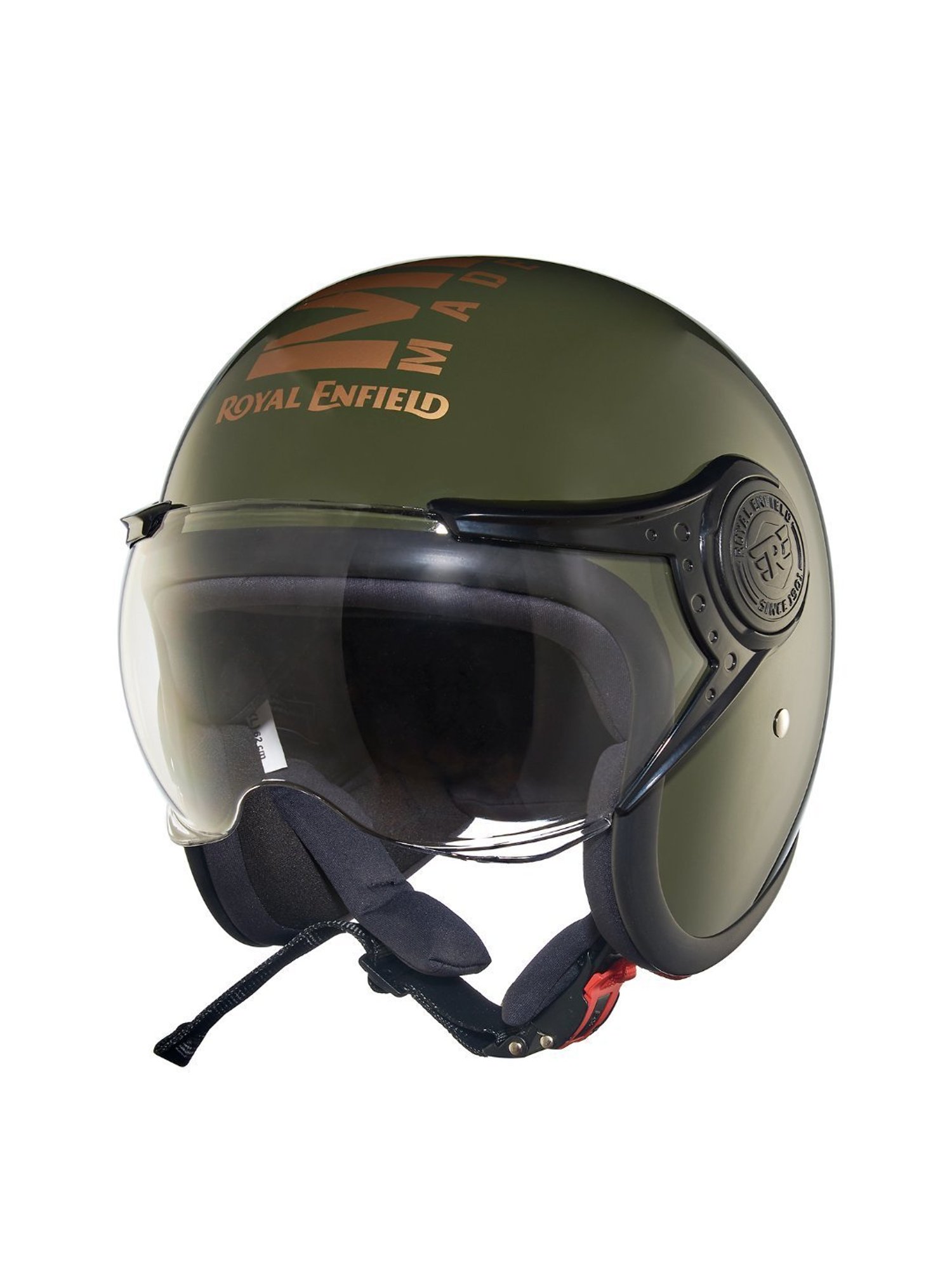 Royal Enfield Green MLG Open Face Helmet - XL