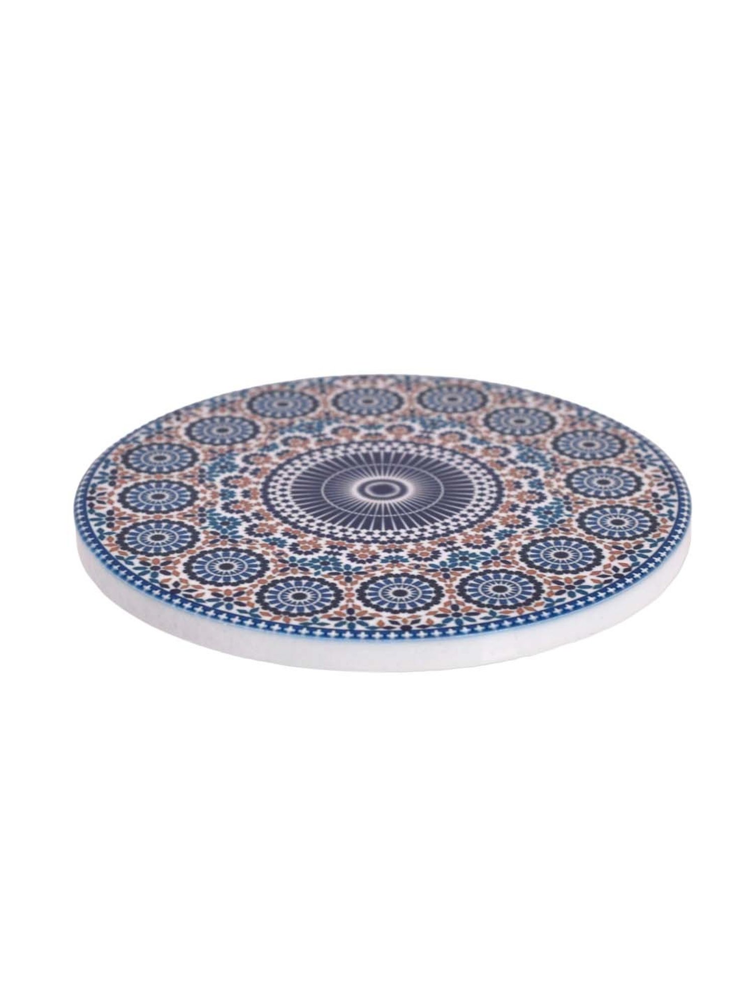 TAYHAA Blue Ceramic Exquisite Printed Coasters - Set of 2