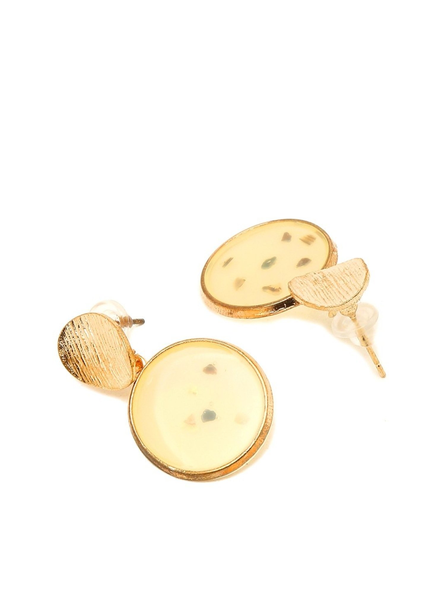 YouBella Contemporary Golden Golden Dangler Earrings for Women