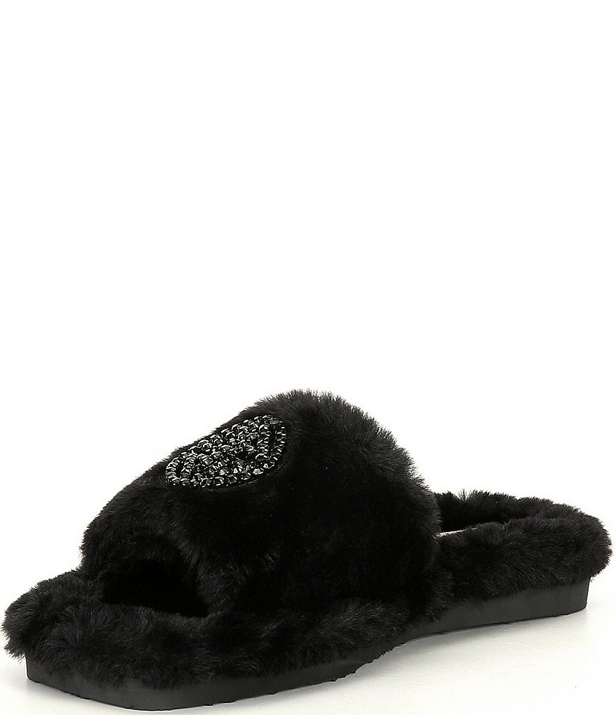 Antonio Melani Lushhh Faux Fur Slippers