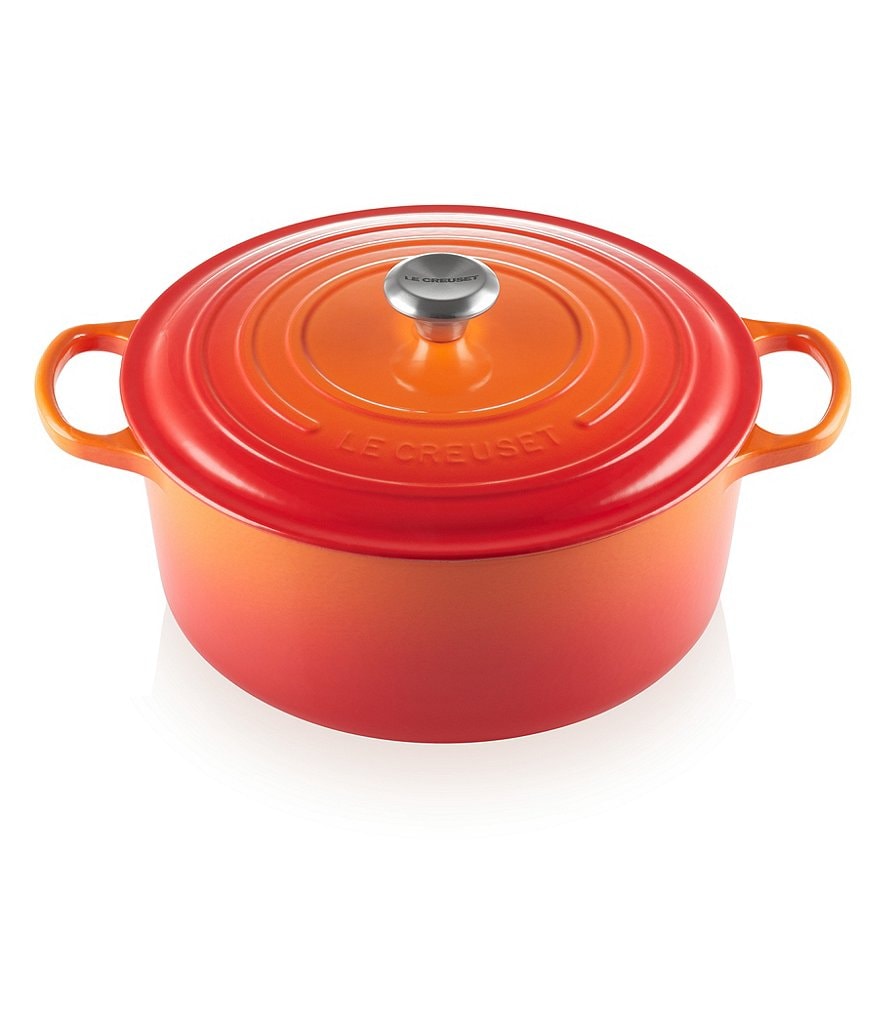 Le Creuset 9-Quart Signature Round Dutch Oven with Stainless Steel Handle