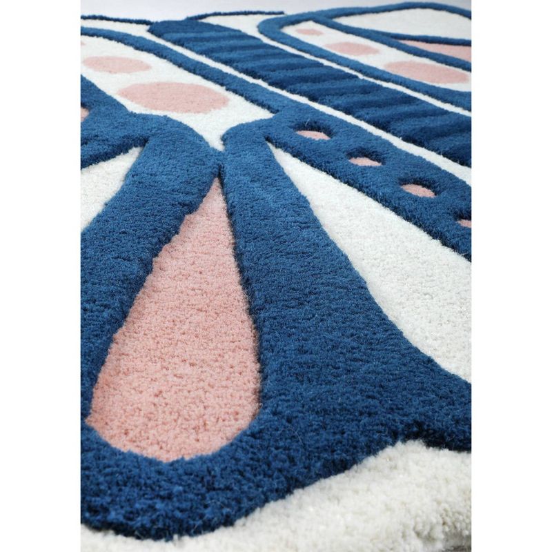 4'x4' Butterfly Kids' Rug - Nico & Yeye