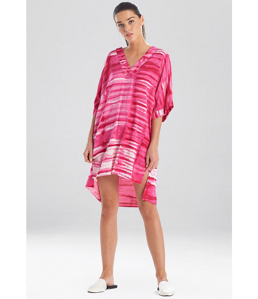 Natori Shibori Printed Challis Tunic Sleepshirt