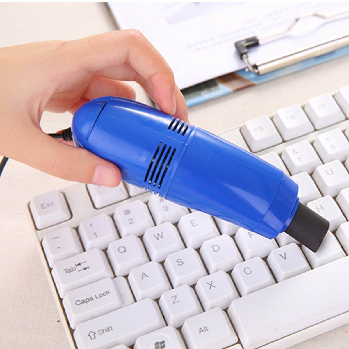 USB Computer keyboard Vacuum Cleaner Mini Desktop Dust Sweeper Collector Handheld Table Cleaning Tool for Office Car Home Pet House