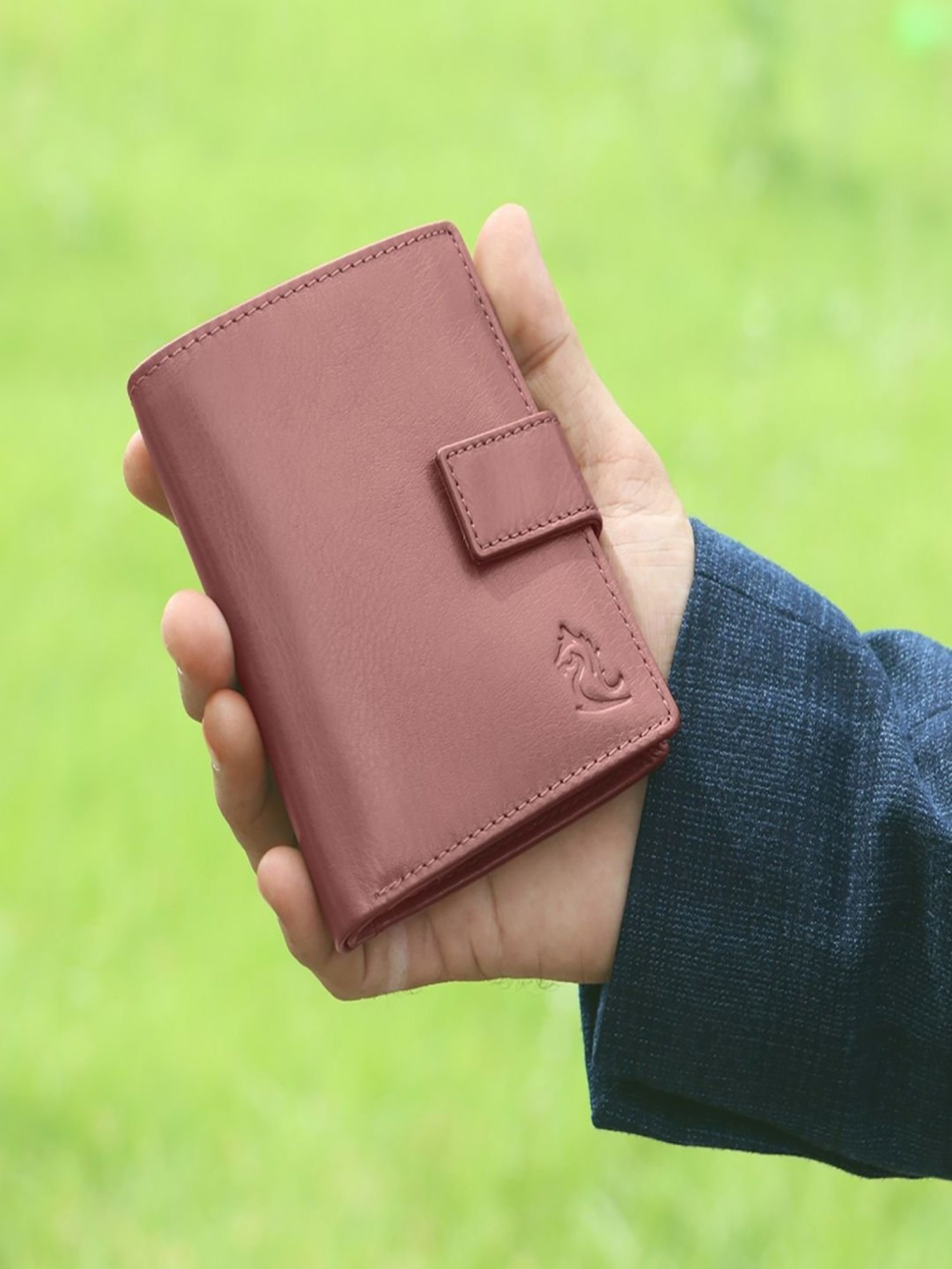 Kara Tan Leather Bi-Fold Wallet for Men
