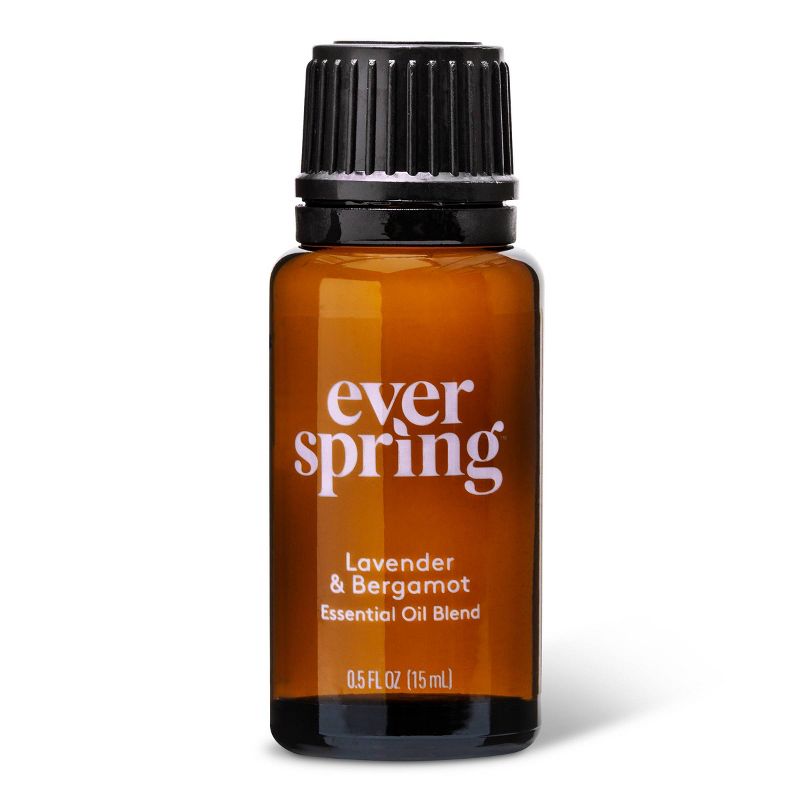 Lavender & Bergamot Essential Oil Blend - 0.5 fl oz - Everspring™