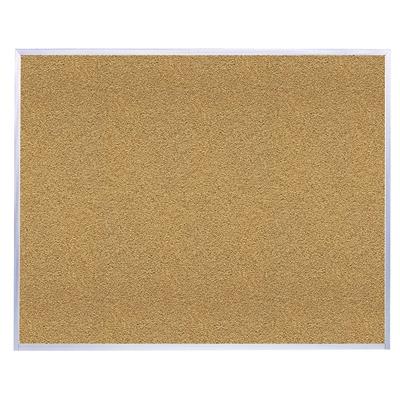 Ghent Natural Cork Bulletin Board with Aluminum Frame 4'H x 8'W AK48