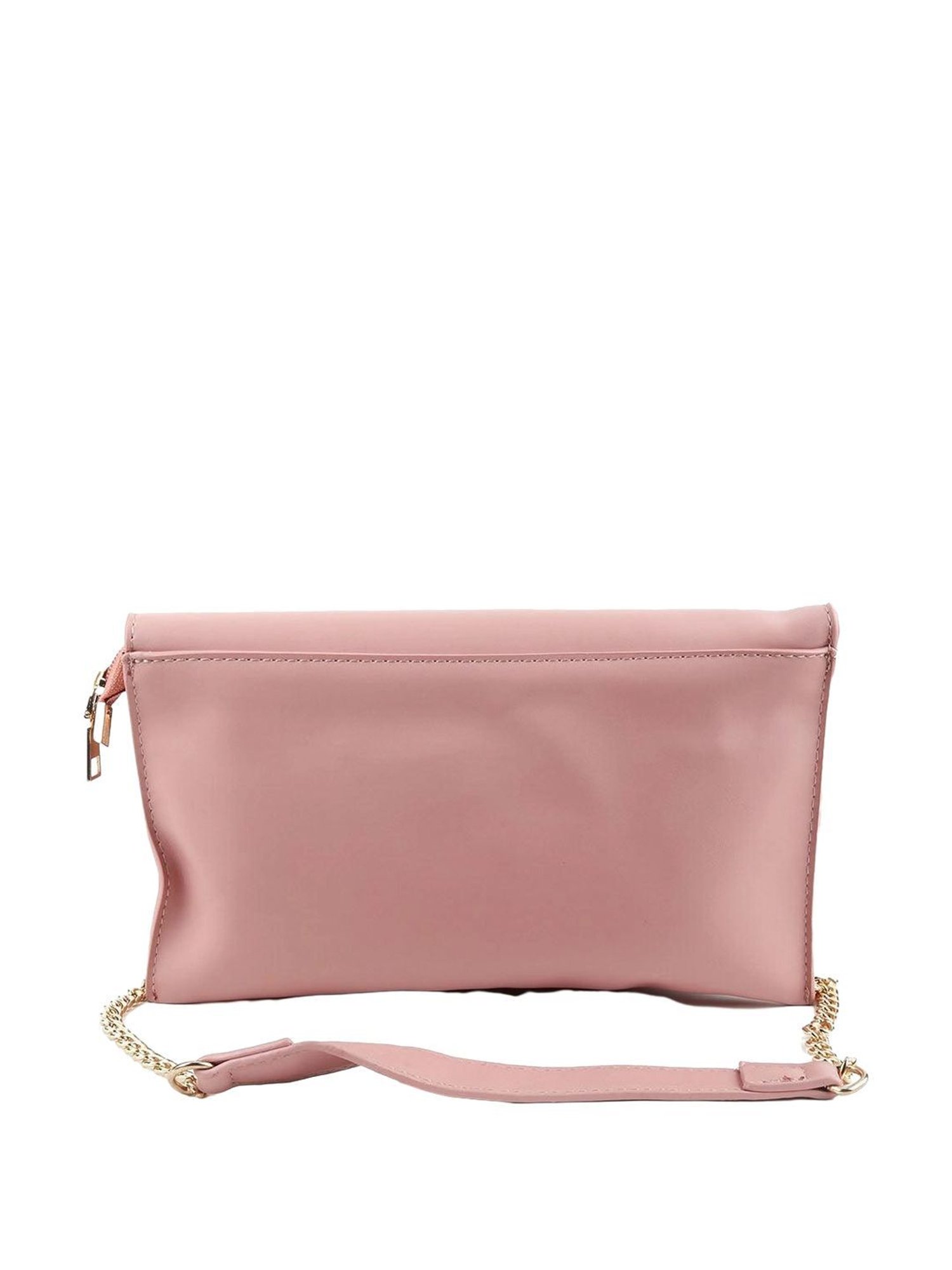 Odette Pink Textured Sling Handbag