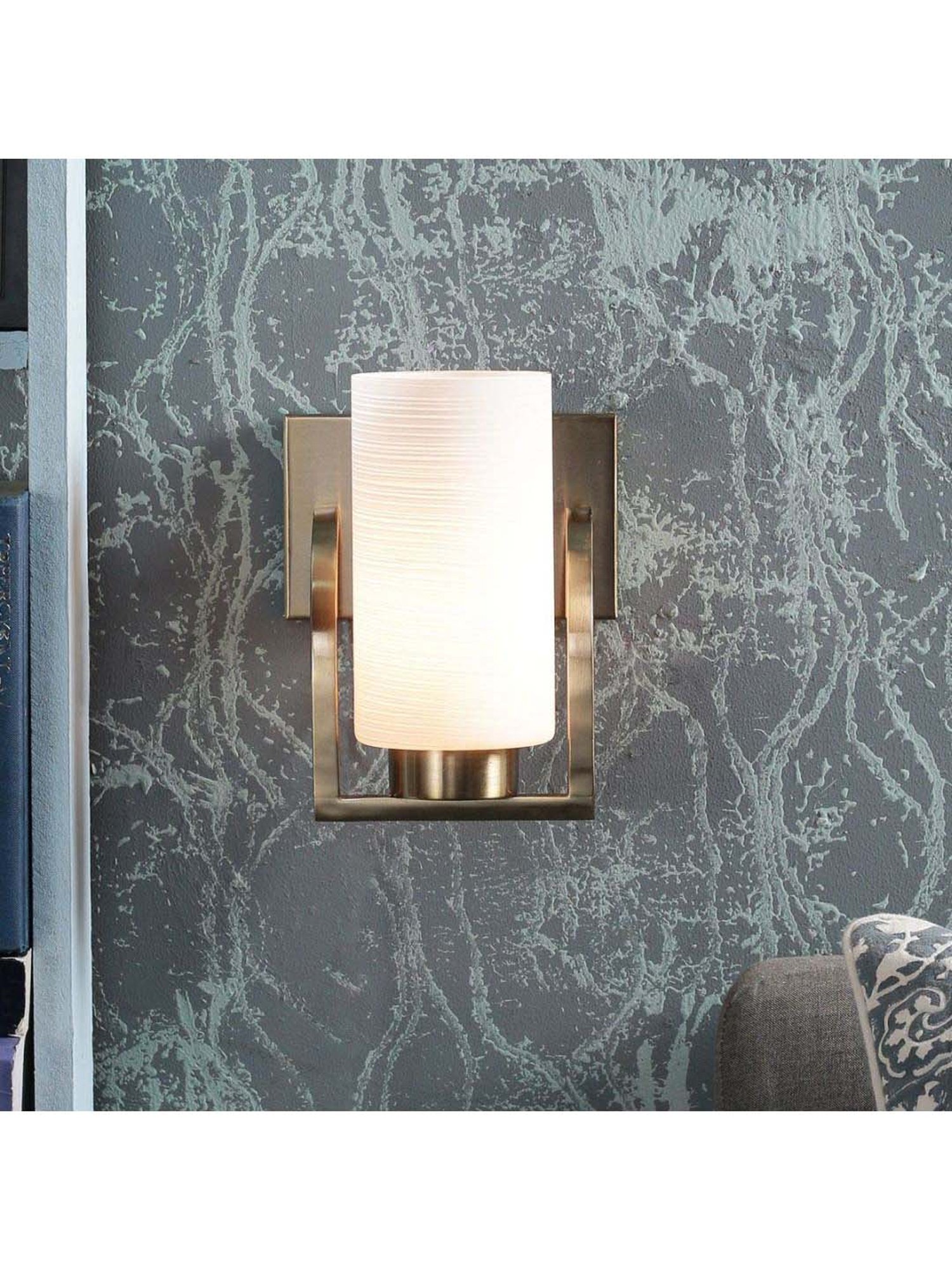 Kapoor E Illuminations White Glass Wall Light